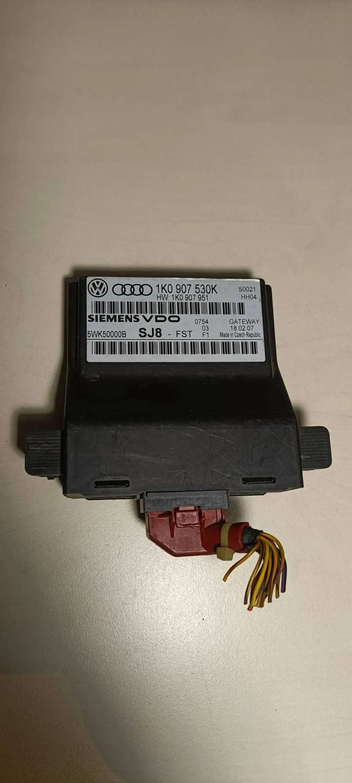 1K0907530K Audi A3 S3 8P Gateway valdymo modulis