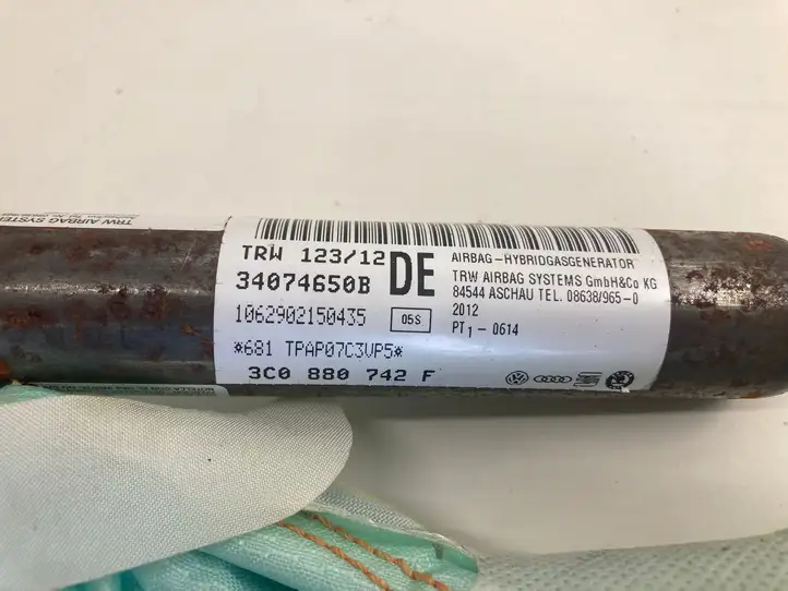 Volkswagen PASSAT B7 (2011 - 2014)  3C0880742F Боковая подушка безопастности( (крыша)