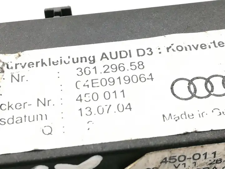 Audi A8 S8 D3 4E (2005 - 2007) 04E0919064 Прочие блоки управления — фото 3