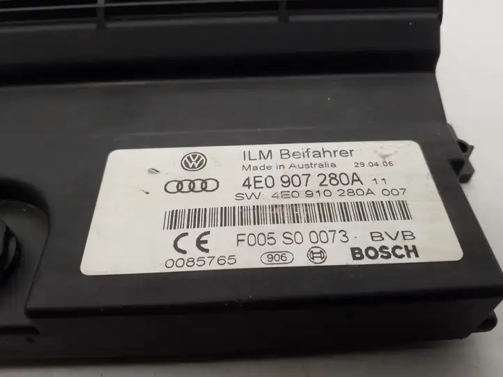Audi A8 S8 D3 4E (2005 - 2007) 4E0907280A Прочие блоки управления — фото 3