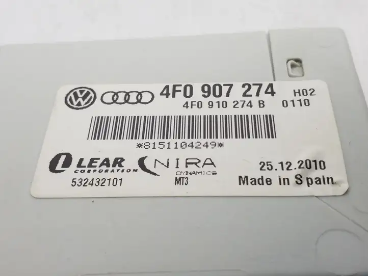 Audi A6 S6 C6 4F (2008 - 2011) 4F0907274 Прочие блоки управления — фото 2