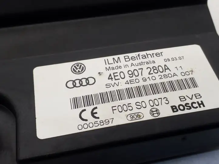 Audi A8 S8 D3 4E (2005 - 2007) 4E0907280A Прочие блоки управления — фото 3