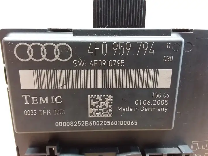 Audi A6 S6 C6 4F (2004 - 2008) 4F0959794 Блок управления дверью — фото 2