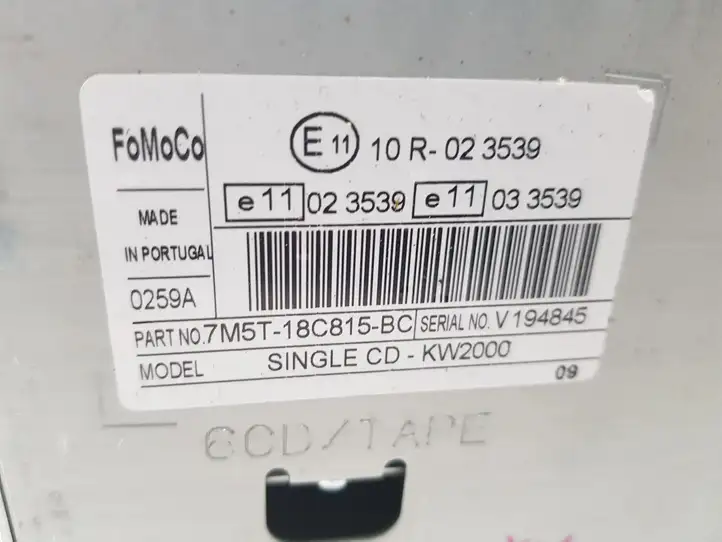 Ford Focus (2011 - 2015) 7M5T18C815BC Магнитола / мультимедийная система — фото 3