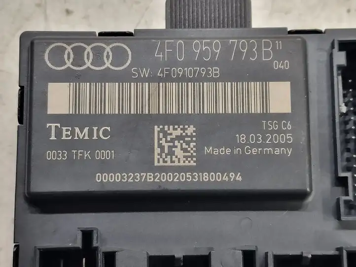 Audi A6 S6 C6 4F (2004 - 2008) 4F0959793B Блок управления дверью — фото 3