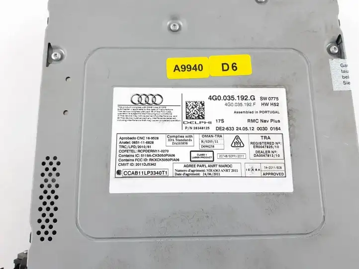 Audi A6 C7 (2011 - 2014) 4G0035192G Магнитола / мультимедийная система — фото 5