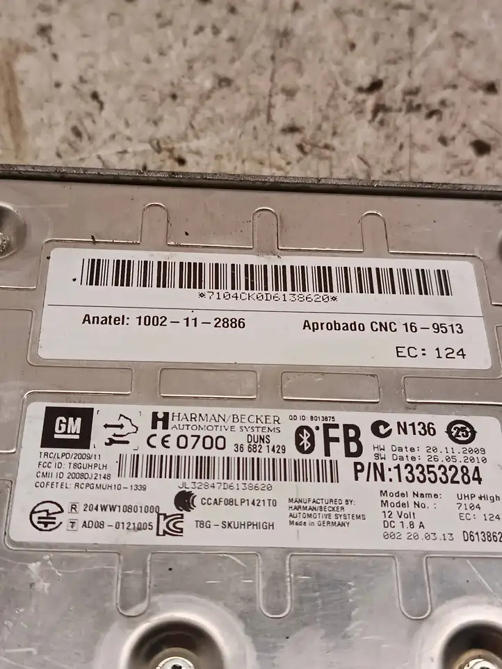 Opel Astra J (2009 - 2012) 1002112886 Bluetooth модуль — фото 3