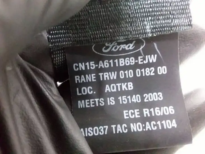 Ford Ecosport (2013 - 2018) Cn15a611b69ejw Задний ремень безопасности — фото 2
