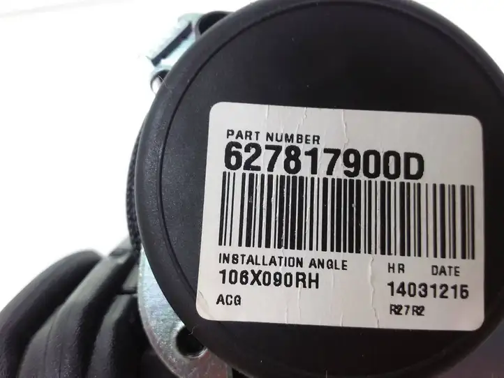 Nissan Pulsar (2014 - 2018) 627817900D Задний ремень безопасности — фото 3