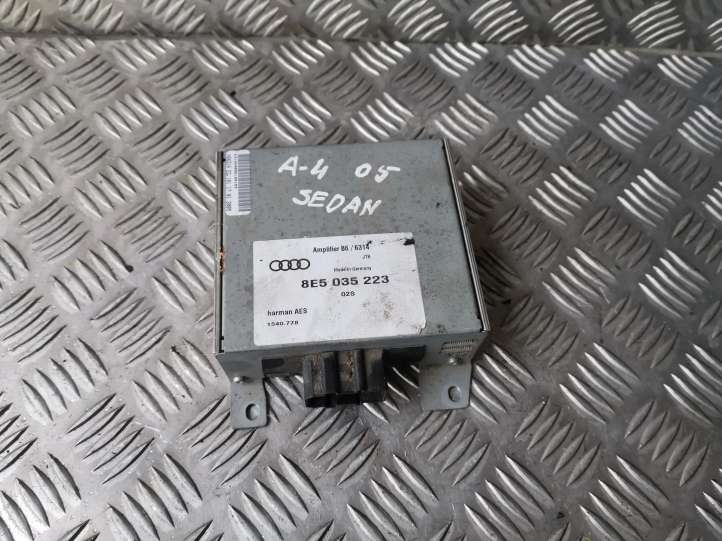 8E5035223 Audi A4 S4 B6 8E 8H Garso stiprintuvas