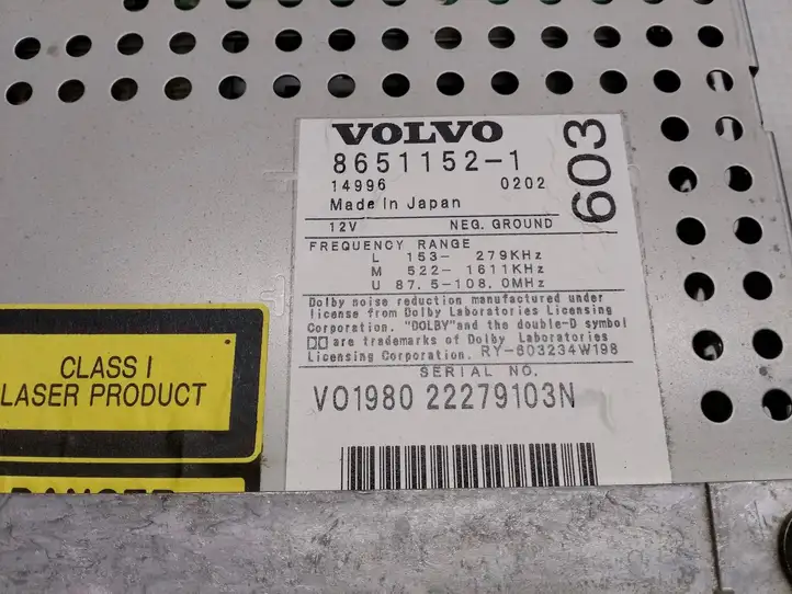 Volvo S60 (2000 - 2004) 86511521 Магнитола / мультимедийная система — фото 7
