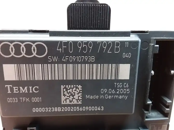 Audi A6 S6 C6 4F (2004 - 2008) 4F0959795 Блок управления дверью — фото 2