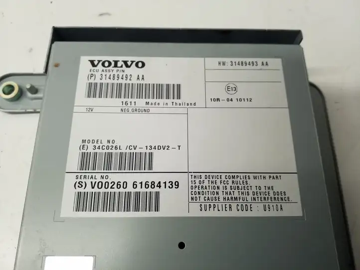 Volvo XC60 (2013 - 2017) 31489492AA Усилитель звука — фото 4