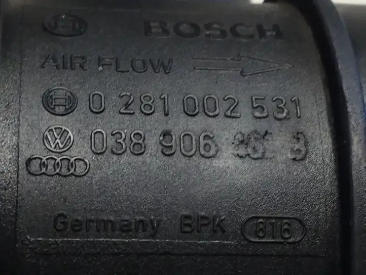 Volkswagen PASSAT B6 (2005 - 2010) 0281002531 Датчик массового расхода воздуха — фото 2