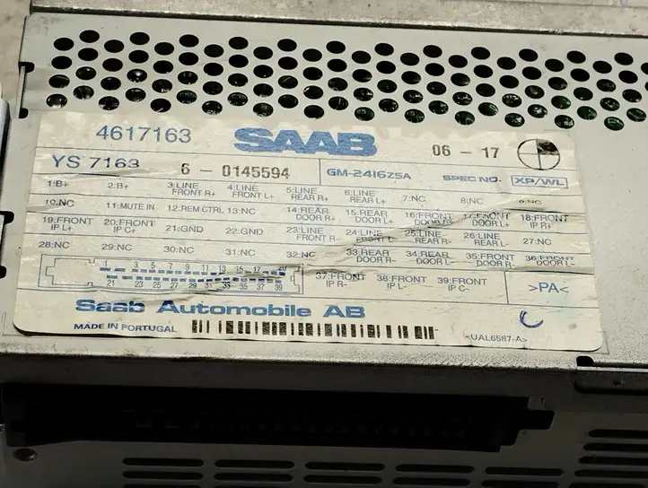 Saab 9-5 (2006 - 2010) 4617163 Усилитель звука — фото 2