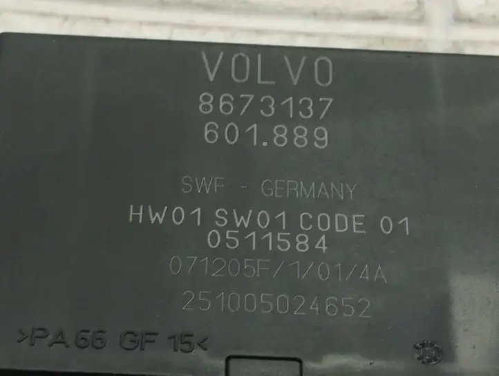 Volvo V50 (2004 - 2008) 8673137 Блок управления парктрониками — фото 2
