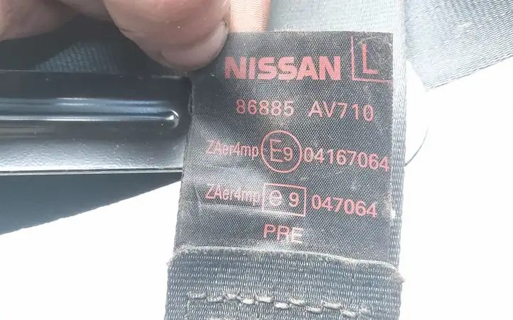 Nissan Primera (2001 - 2008) 86885AV710 Передний ремень безопасности — фото 4