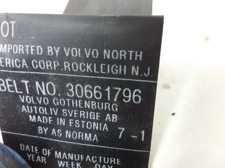 Volvo V50 (2004 - 2008) 30661796 Задний ремень безопасности — фото 4
