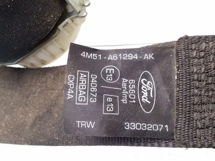 Ford Focus (2005 - 2008) 4M51A61294AK Передний ремень безопасности — фото 3