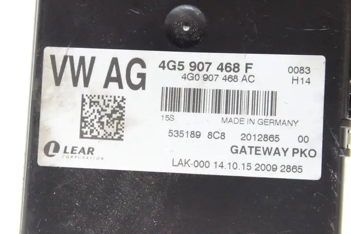 Audi A6 Allroad C7 (2014 - 2018) 4G5907468F Модуль Gateway — фото 3