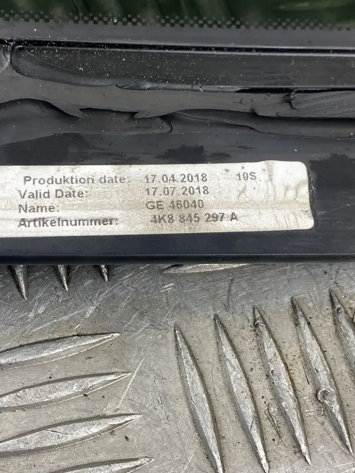 Audi A7 S7 4G (2014 - 2018) 4K8845297A Заднее боковое стекло — фото 4