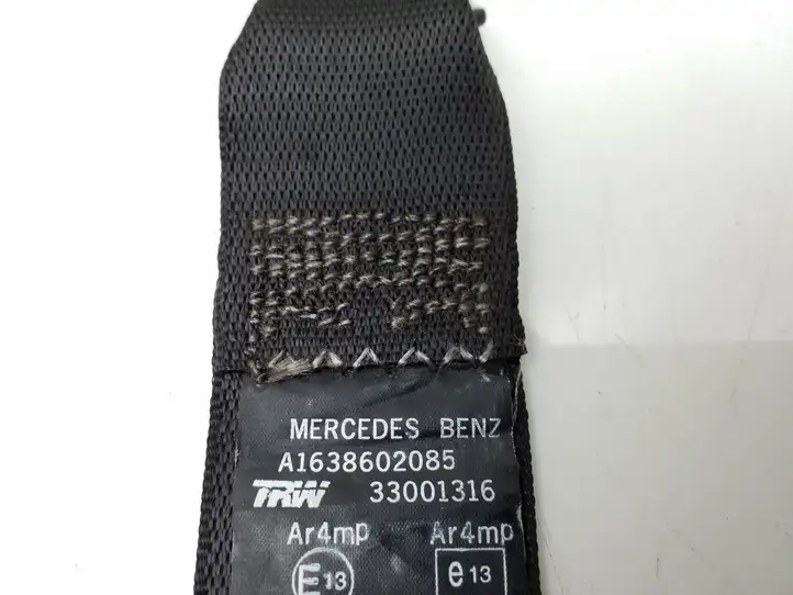 Mercedes-Benz ML W163 (1997 - 2005) A1638602085 Задний ремень безопасности — фото 5