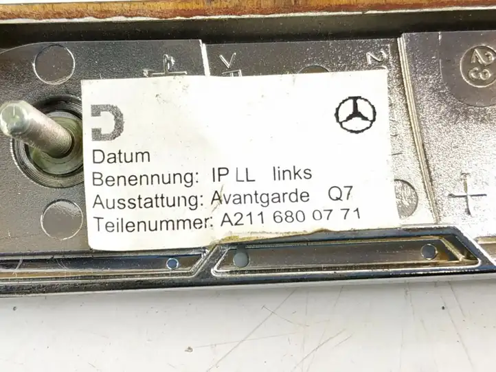 Mercedes-Benz E W211 (2002 - 2009) Отделка внутренней панели салона — фото 6