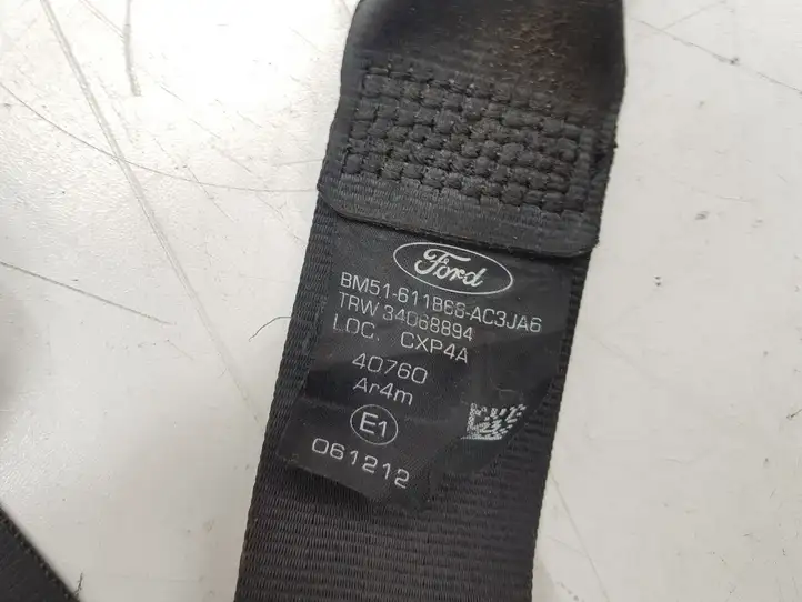 Ford Focus (2011 - 2015) BM51611B68 Задний ремень безопасности — фото 2