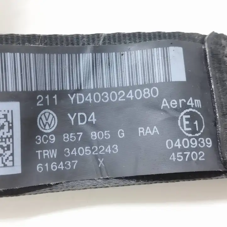 Volkswagen PASSAT B6 (2005 - 2010) 3C9857805G Задний ремень безопасности — фото 6