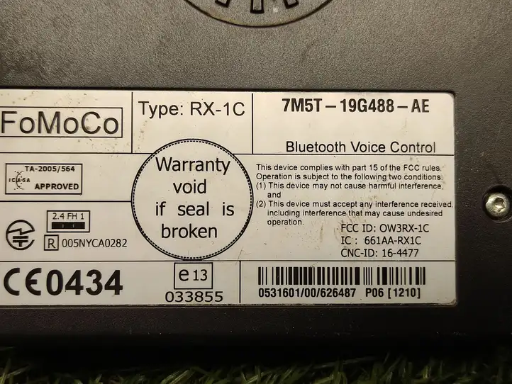 Ford Focus (2008 - 2011) 7M5T9G488AE Bluetooth модуль — фото 4