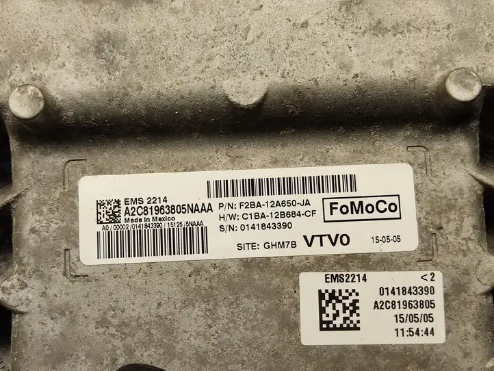 Ford Fiesta (2013 - 2017) F2BA12A650JA Блок управления двигателем (ECU) — фото 3