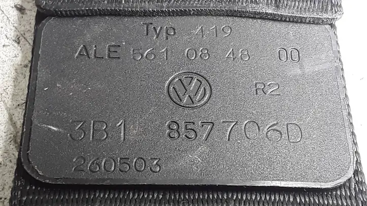 Volkswagen PASSAT B5.5 (2001 - 2005) 3B1857706D Передний ремень безопасности — фото 3