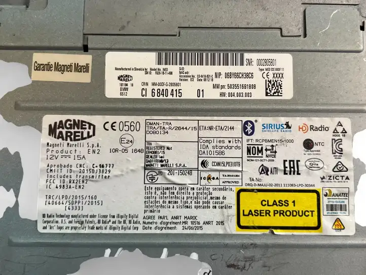 BMW 3 F30 F35 F31 (2012 - 2018)  6840415 Радио/ проигрыватель CD/DVD / навигация