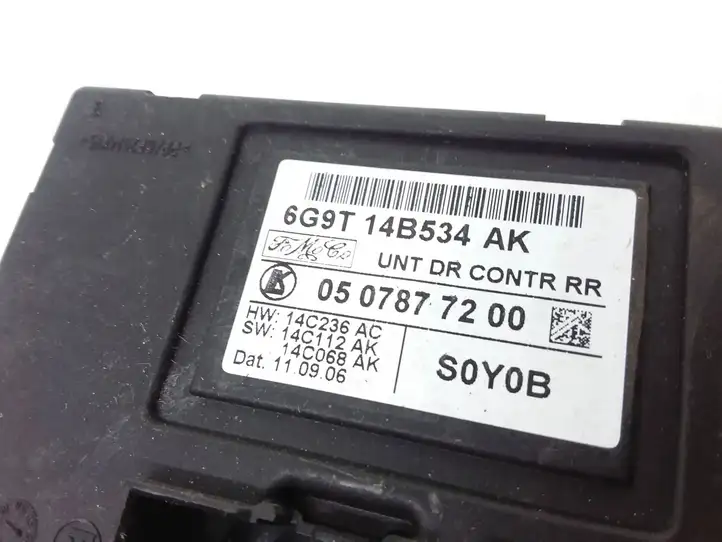 Ford S-MAX (2006 - 2010) 6G9T14B534AK Блок управления дверью — фото 3