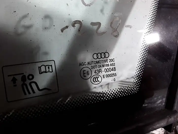 Audi A4 S4 B8 8K (2007 - 2011) DOT24M189AS2 Заднее боковое стекло — фото 2