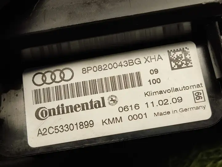 Audi A3/S3 8P (2008 - 2013) 8P0820043BG Блок управления климат-контролем — фото 2