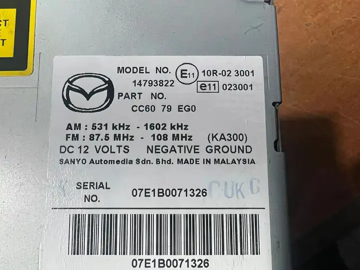 Mazda 5 (2005 - 2010) 14793822 Магнитола / мультимедийная система — фото 7