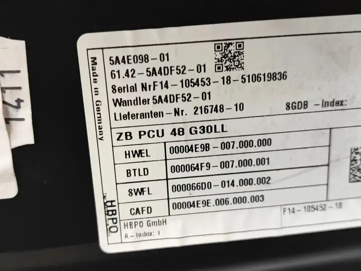 BMW 5 G30 G31 (2016 - ) 5A4E098 Блок управления двигателем (ECU) — фото 2