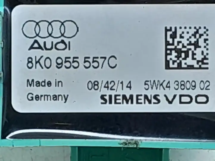 Audi A4 S4 B8 8K (2007 - 2011) 8K0955557C Датчик удара SRS — фото 3