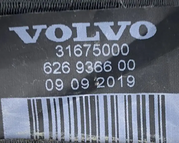 Volvo XC90 (2014 - 2019) 0090L0270H Центральный ремень безопасности — фото 5