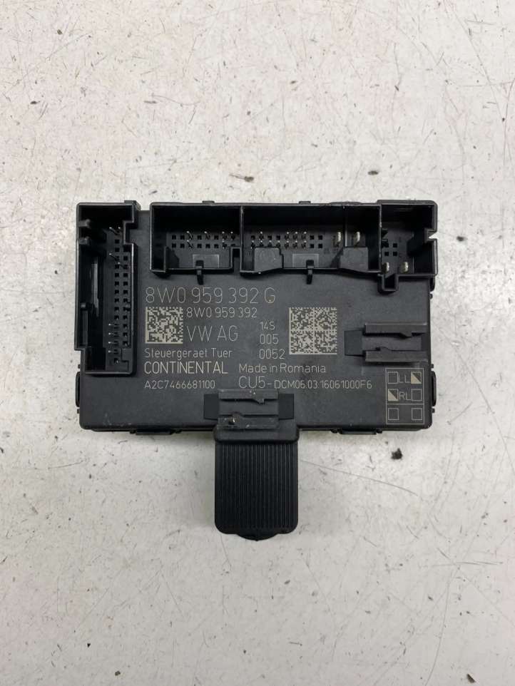 8W0959392G Audi A4 S4 B9 Durų elektronikos valdymo blokas