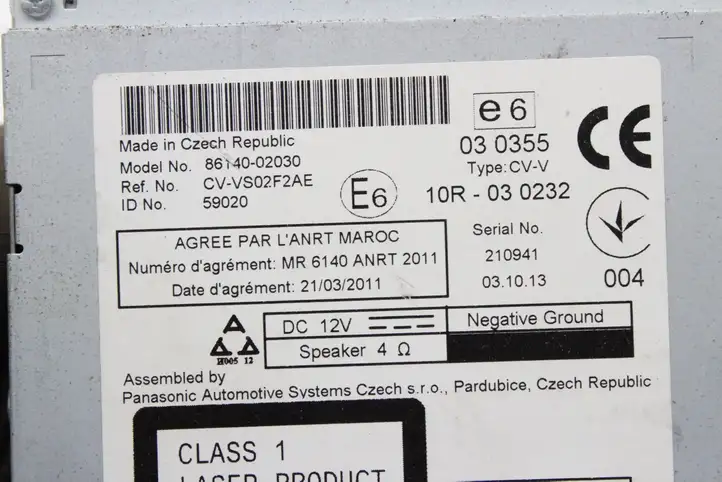 Toyota Auris E180 (2012 - 2018) 8614002030 Магнитола / мультимедийная система — фото 5