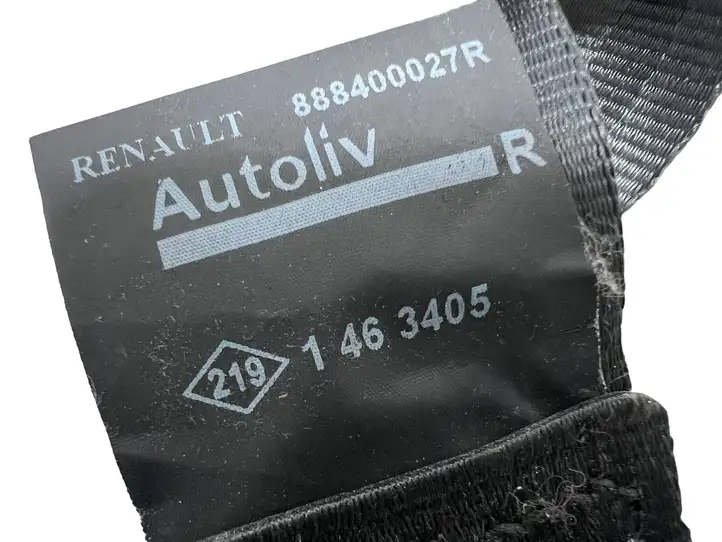 Renault Megane III (2009 - 2016) 888400027R Задний ремень безопасности — фото 6