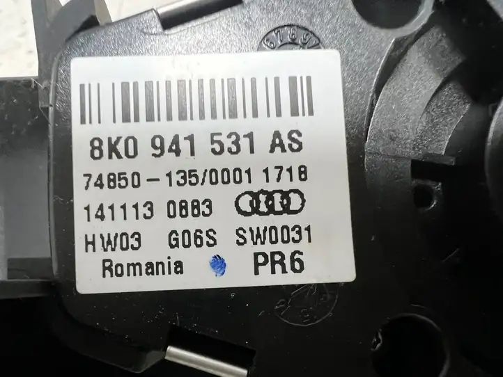 Audi A4 S4 B8 8K (2011 - 2015) 8K0941531AS Включатель фонарей — фото 8