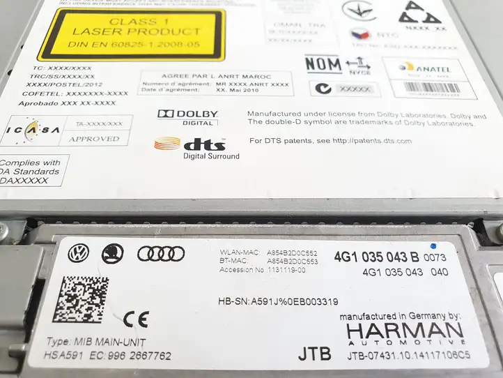 Audi A6 C7 (2014 - 2018) 4G1035043B Контроллер мультимедийной системы — фото 2