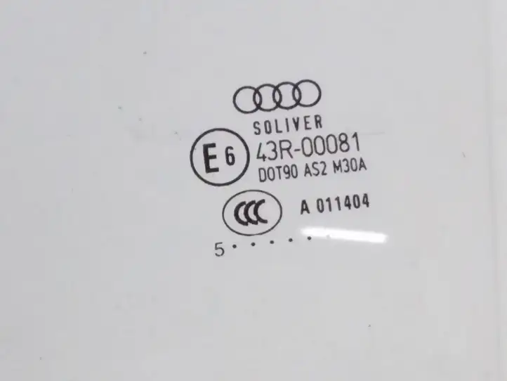 Audi A4 S4 B7 8E 8H (2004 - 2009) Стекло задней двери — фото 2