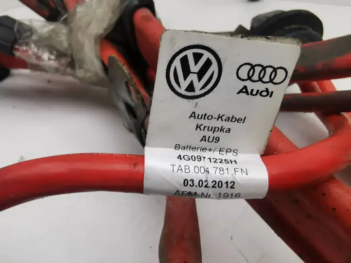 Audi A7 S7 4G (2010 - 2014) 4G0971225H Плюсовой провод аккумулятора — фото 8