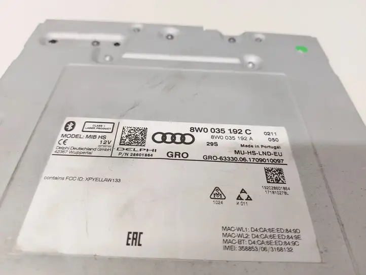 Audi Q5 SQ5 (2017 - ) 8W0035192C Магнитола / мультимедийная система — фото 4