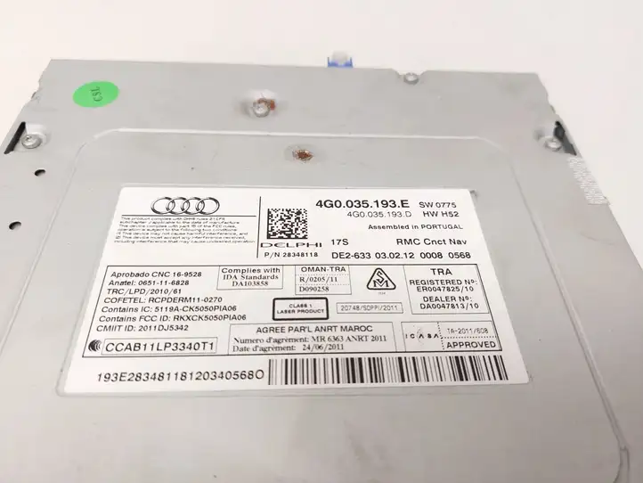 Audi Q5 SQ5 (2017 - ) 4G0035093E Магнитола / мультимедийная система — фото 4