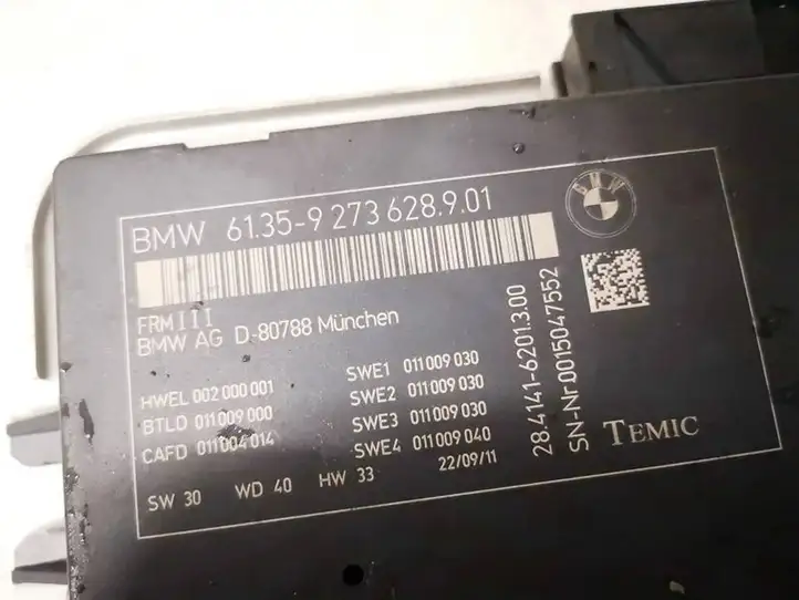BMW 5 GT F07 (2010 - 2017) 61359273628901 Блок управления светом — фото 2